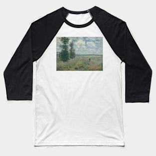 Poppy Fields near Argenteuil by Claude Monet Baseball T-Shirt